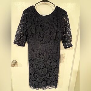 Navy lace dress